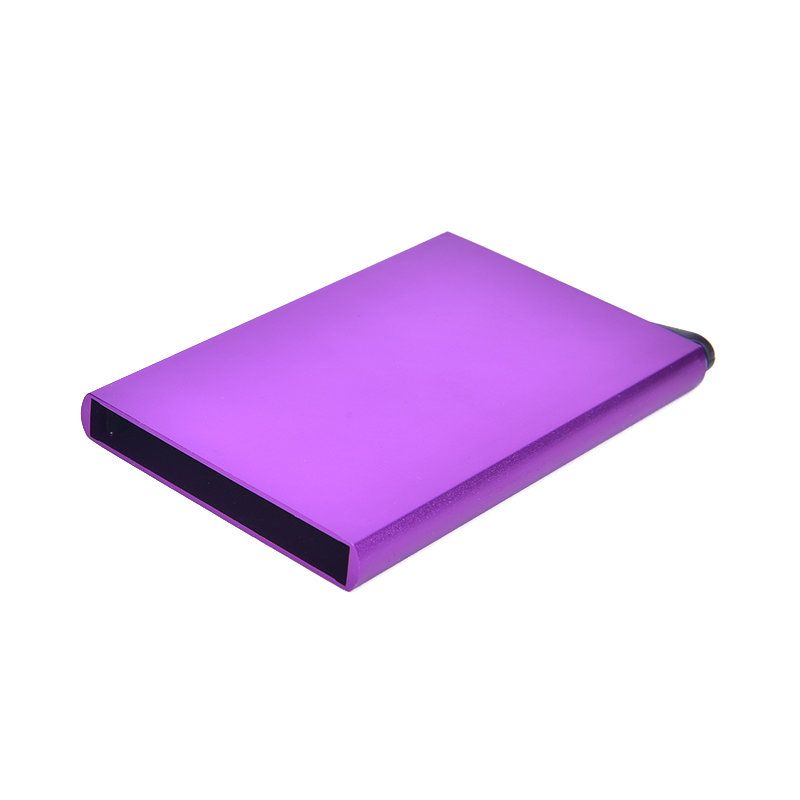 Aluminum Pop-Up Card Holder RFID-Safe Black Case V1237-ZY-506-0123