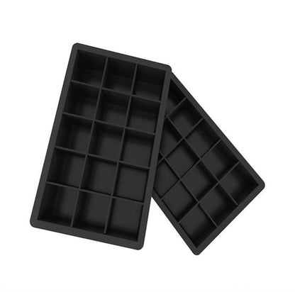 Black Ice Cube Mold Large Squares for Ice Chocolate Jelly V1237-ZY-506-0131