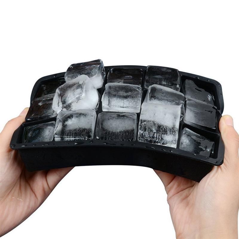 Black Ice Cube Mold Large Squares for Ice Chocolate Jelly V1237-ZY-506-0131