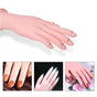 Silicone nail training hand fake hand for nail art, Beige V1237-ZY-506-0154