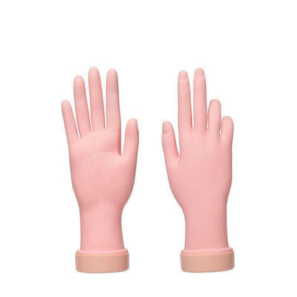 Silicone nail training hand fake hand for nail art, Beige V1237-ZY-506-0154