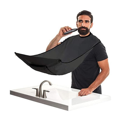 Barber Cape Black, Apron for Shaving & Beard Collection V1237-ZY-506-0155