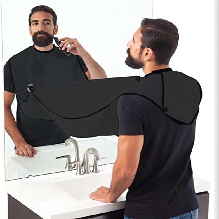 Barber Cape Black, Apron for Shaving & Beard Collection V1237-ZY-506-0155