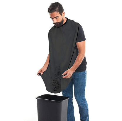 Barber Cape Black, Apron for Shaving & Beard Collection V1237-ZY-506-0155