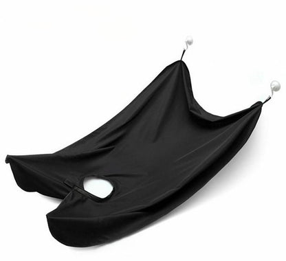 Barber Cape Black, Apron for Shaving & Beard Collection V1237-ZY-506-0155