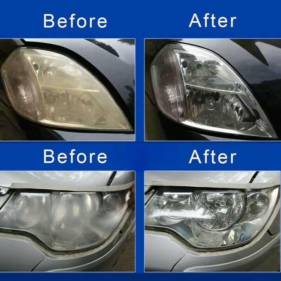 Headlight Polishing Kit MultiColor, Cleans Polishes Increases Clarity Safety V1237-ZY-506-0156