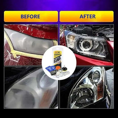 Headlight Polishing Kit MultiColor, Cleans Polishes Increases Clarity Safety V1237-ZY-506-0156