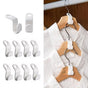10-pack White Clothes Hangers with Connecting Hook, Organizer V1237-ZY-506-0157