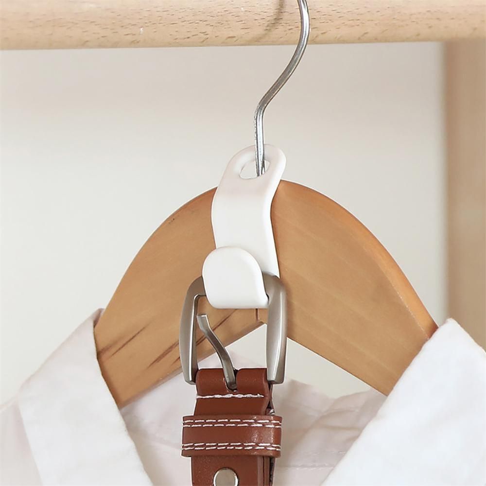 10-pack White Clothes Hangers with Connecting Hook, Organizer V1237-ZY-506-0157