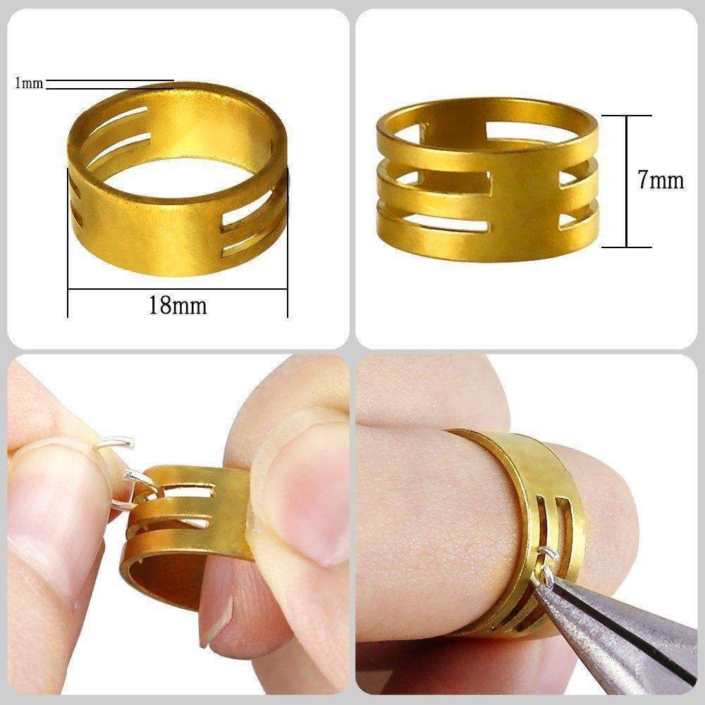 DIY Jewelry Making Kit with Pliers, Wire, Rings, Silver V1237-ZY-506-0163
