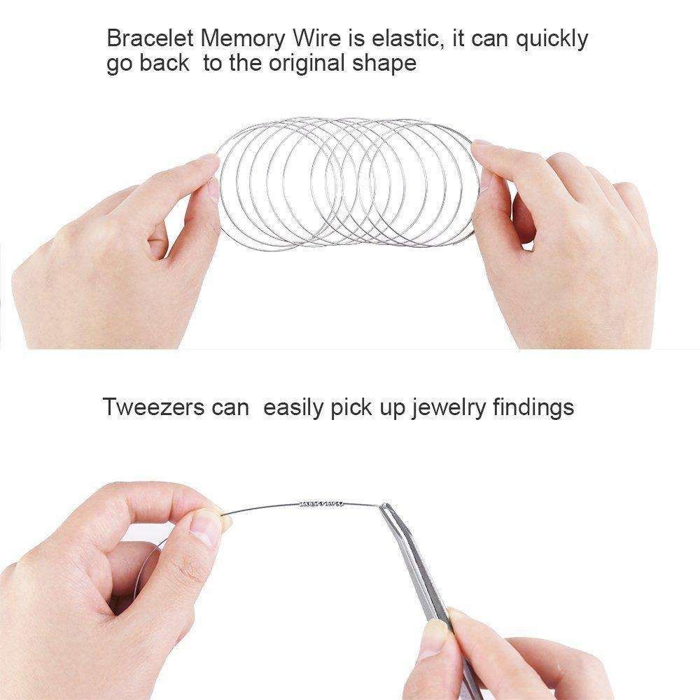 DIY Jewelry Making Kit with Pliers, Wire, Rings, Silver V1237-ZY-506-0163