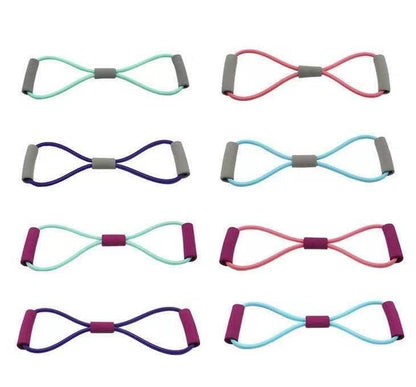 Resistance bands set for exercise yoga rehab, multicolor V1237-ZY-506-0165