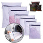 5pcs White Laundry Bags, 2 Sizes - Organize and Protect Clothes V1237-ZY-506-0170
