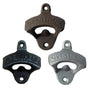 Wall mounted bottle opener, Vintage Open Here design, Black V1237-ZY-506-0171