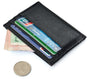 Black Card Holder Wallet with Bill Compartment V1237-ZY-506-0176