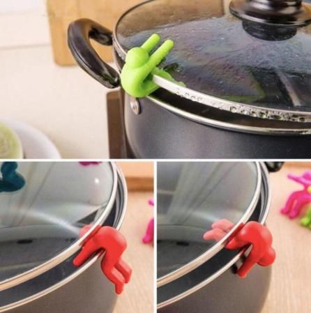 2pcs Boil-over Protection Guys, Black V1237-ZY-506-0178