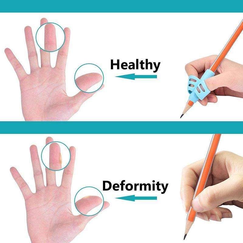 3pcs Pencil Holder for Kids, Multicolor Writing Aid Grip Trainer Pen Holder V1237-ZY-506-0179