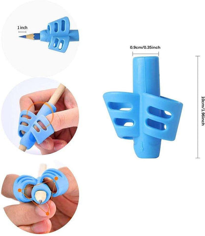 3pcs Pencil Holder for Kids, Multicolor Writing Aid Grip Trainer Pen Holder V1237-ZY-506-0179