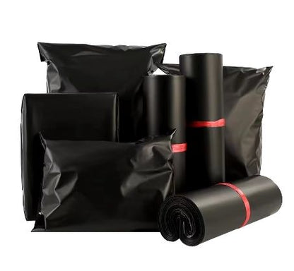 100pcs Black E-commerce Mail Bags, 45 x 60cm V1237-ZY-506-0185
