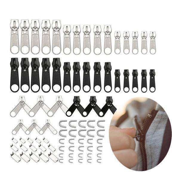 84 Pieces Universal Zipper Replacement Repair Kit, MultiColor V1237-ZY-506-0189