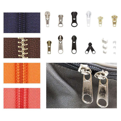 84 Pieces Universal Zipper Replacement Repair Kit, MultiColor V1237-ZY-506-0189