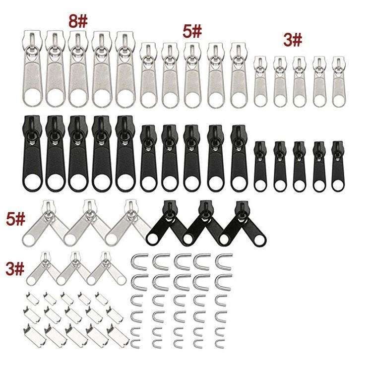 84 Pieces Universal Zipper Replacement Repair Kit, MultiColor V1237-ZY-506-0189