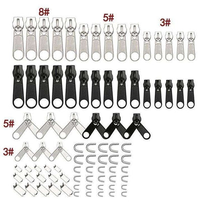 84 Pieces Universal Zipper Replacement Repair Kit, MultiColor V1237-ZY-506-0189
