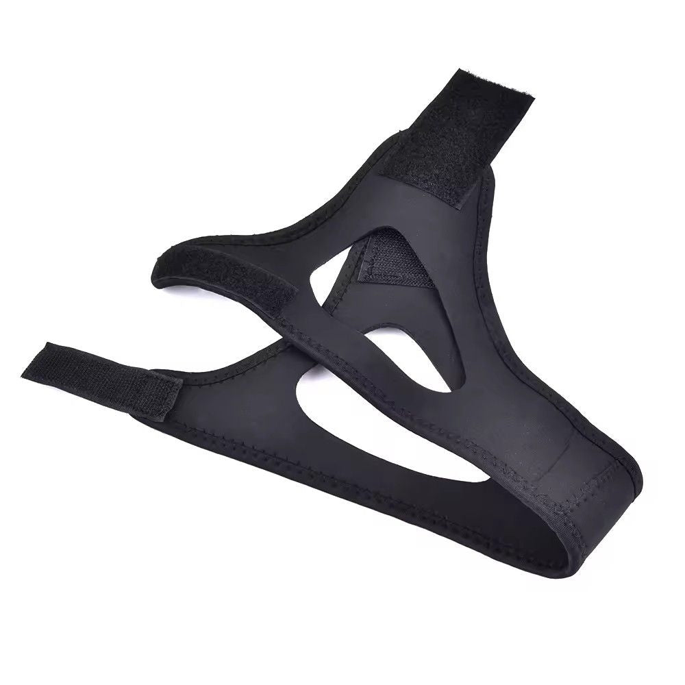 Adjustable Anti Snoring Chin Strap, Black, Stop Snoring Belt V1237-ZY-506-0190