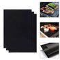 3pcs Non Stick Grill Mat Oven Baking Mat, 40x33cm, Black V1237-ZY-506-0191