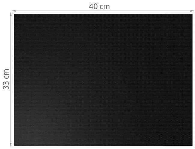 3pcs Non Stick Grill Mat Oven Baking Mat, 40x33cm, Black V1237-ZY-506-0191