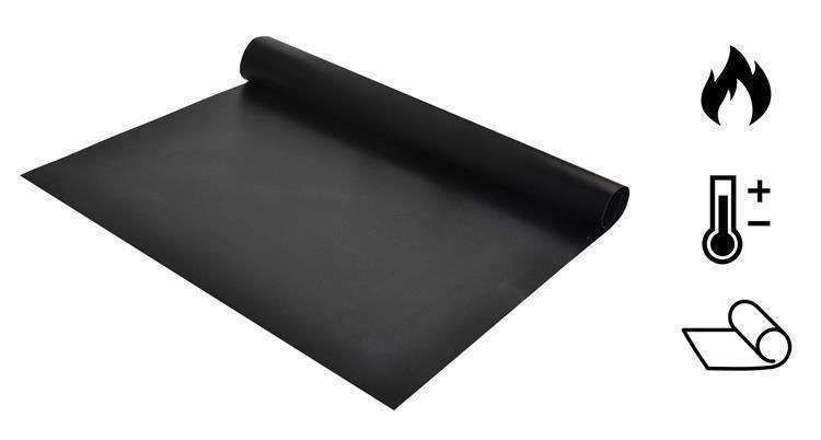 3pcs Non Stick Grill Mat Oven Baking Mat, 40x33cm, Black V1237-ZY-506-0191
