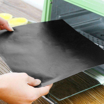 3pcs Non Stick Grill Mat Oven Baking Mat, 40x33cm, Black V1237-ZY-506-0191