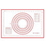 Silicone baking mat non stick multicolor, 40x60cm V1237-ZY-506-0196