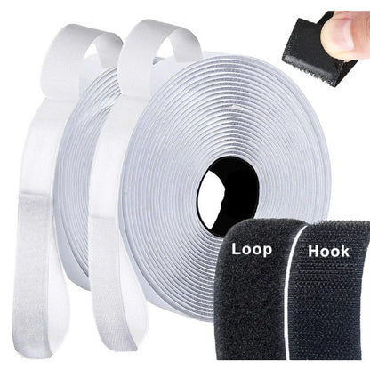 White Velcro Self-Adhesive Tape 2cm x 50m V1237-ZY-506-0201