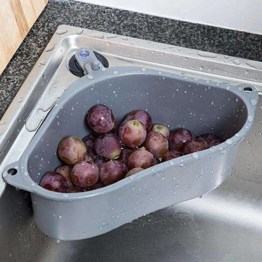2-Pack Sink Strainer Rinse Box for Fruits Vegetables, Grey V1237-ZY-506-0204