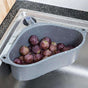 2-Pack Sink Strainer Rinse Box for Fruits Vegetables, Grey V1237-ZY-506-0204