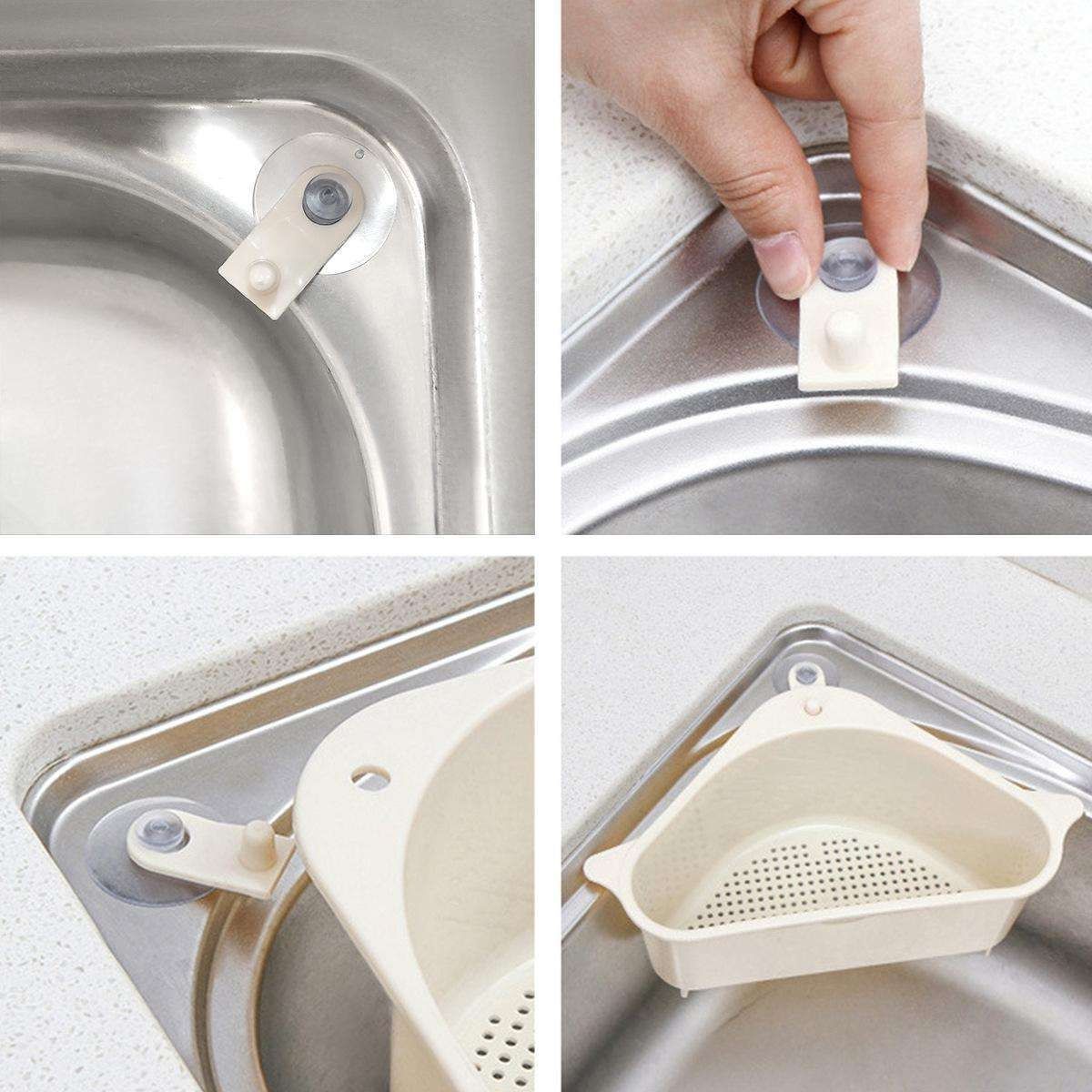 2-Pack Sink Strainer Rinse Box for Fruits Vegetables, Grey V1237-ZY-506-0204