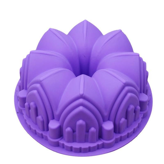 Silicone baking mold for sugar cookies, pink castle tower, 1 piece V1237-ZY-506-0205