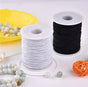 Black Nylon-Coated Elastic Thread Roll, 50 meters, 0.6mm V1237-ZY-506-0210