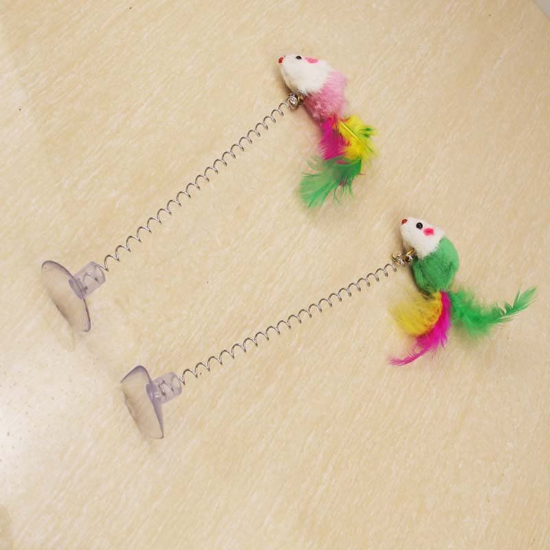 3pcs Cat Toy with Springy Mouse and Bell V1237-ZY-506-0211