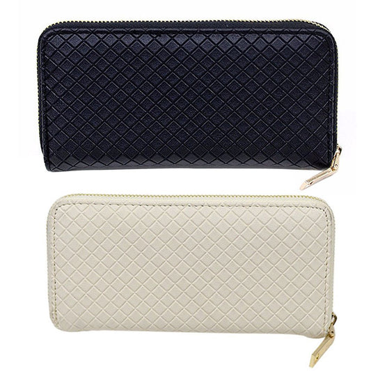 Square Wallet, Black White V1237-ZY-506-0217