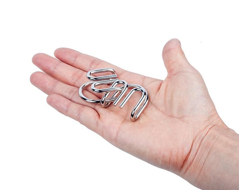 Brain Teaser Metal Puzzle, Pink V1237-ZY-506-0219