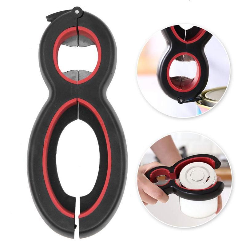 6 in 1 Can and Bottle Opener, Multi-Color V1237-ZY-506-0220