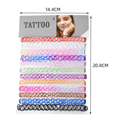 12-Piece Necklace Set Multicolor V1237-ZY-506-0222
