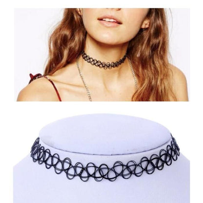 12-piece Necklace Set, Black V1237-ZY-506-0223