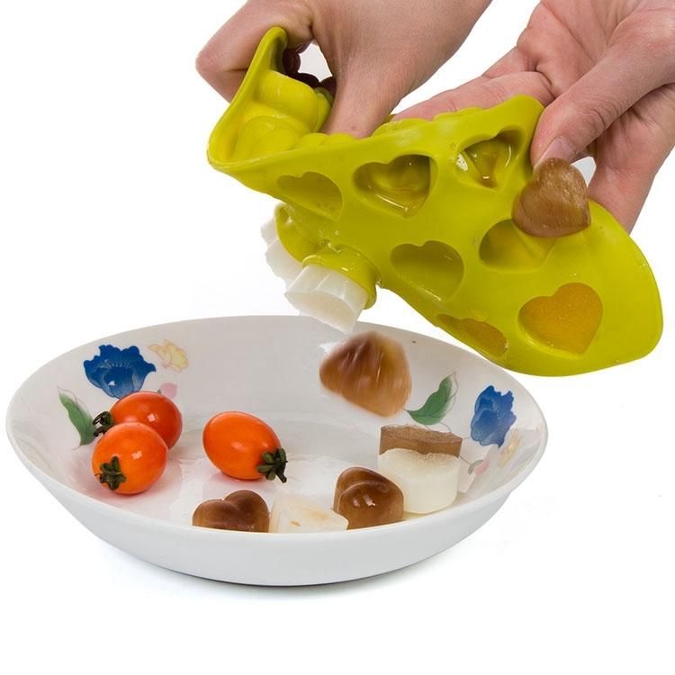 15 Hearts Ice Chocolate Jelly Mold for Pralines, Brown V1237-ZY-506-0224