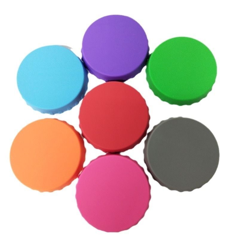 2pcs Silicone Caps Leakproof Jar Lid, MultiColor V1237-ZY-506-0225