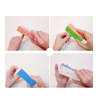 4 in 1 Nail Buffer File for Polishing and Filing, Multi Color V1237-ZY-506-0228