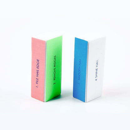 4 in 1 Nail Buffer File for Polishing and Filing, Multi Color V1237-ZY-506-0228