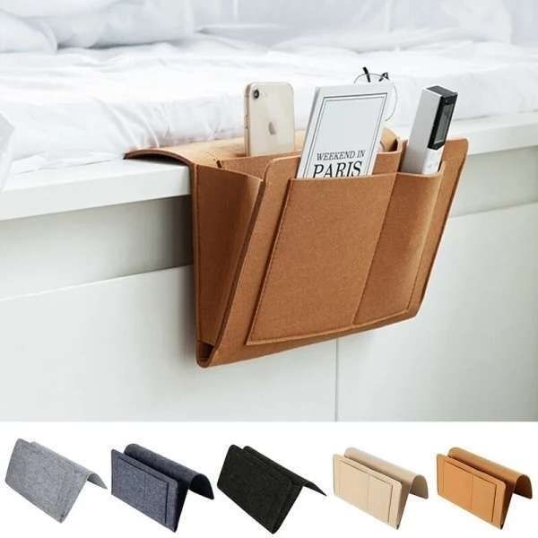 Felt Storage Bag Pouch Bed for Home, Black V1237-ZY-506-0231